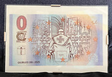 GIUBILEO 2025 - banconota C.M. ART - OPERA D'ARTE con cornice, a tavolo o parete