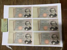 Banconote 1000 mille lire Giuseppe Verdi DM 15 Febbraio 1973 e 26 Febbraio 1969