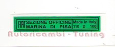 Adesivo Verde Crick FIAT 500 D - QUALITA ASI EPOCA