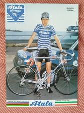 GIANNI BUGNO ATALA OFMEGA 1986 CARTOLINA CICLISMO POSTCARD CARTE CYCLISME