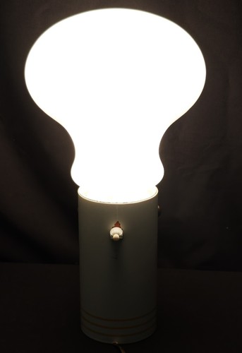 Lampada tavolo vetro opalino - lampada,