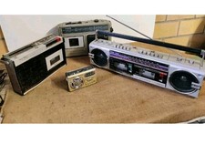 Lotto Radio Cassette Boombox Vintage Radio Am-fm Radio Portatile - Lotto 4 Radio