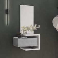 MOBILE DA INGRESSO MOD. DAM LARICE BIANCO  E CEMENTO