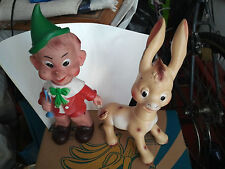 pinocchio e asinello ledra plastic Walt Disney pupazzi vintage marchi elefantino