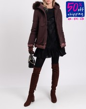 RRP€570 RRD ROBERTO RICCI DESIGNS piumino IT40 US4 UK8 S bordo pelliccia procione