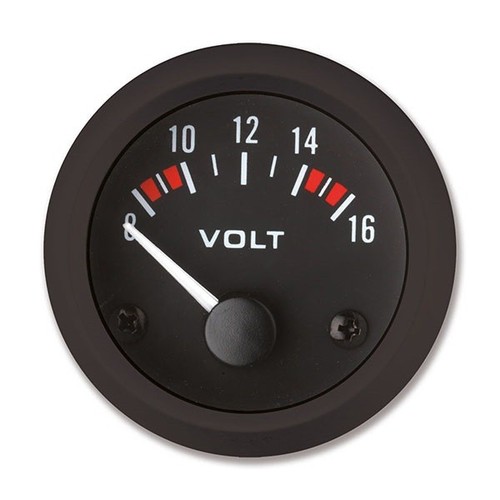 Voltometro nero quadr - nero, 12