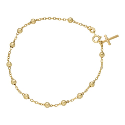 Bracciale rosario oro 14k - bracciale,