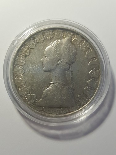 Moneta argento 500 - , lire
