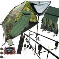 Set pesca carpa 2 canne