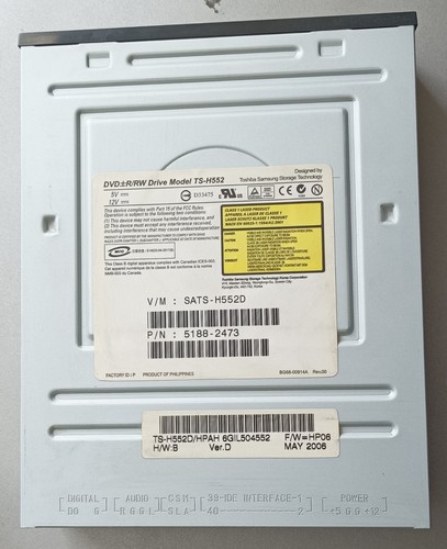 Samsung toshiba h552 - ts-h552, &