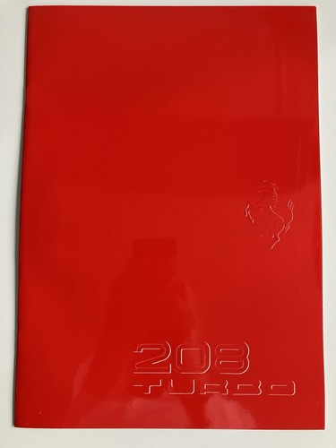 Brochure ferrari 208 turbo - 208, |