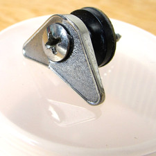 Pulsante cinghia chitarra IBANEZ Roadstar anni 80 ⚫ BOOMERANG V freccia angolata a punta OEM