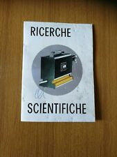 RICERCHE SCIENTIFICHE ELETTROMICROSCOPIO MAX ART 905 LIBRETTO INFORMAZIONI