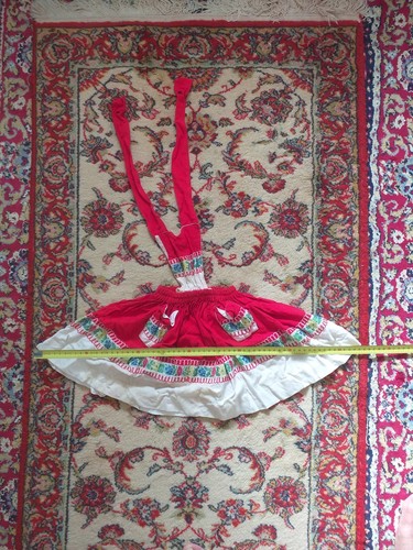 Mini robe salopette brodée - mini,
