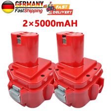 2X Batteria Ricaricabile 12V 5.0Ah NI-MH Batteria per Makita PA12 6270D 6271D