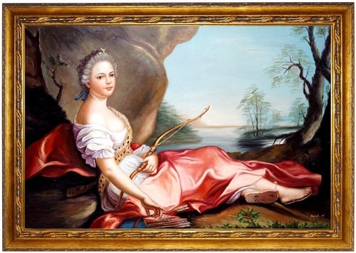 Quadro olio ritratto - , maria