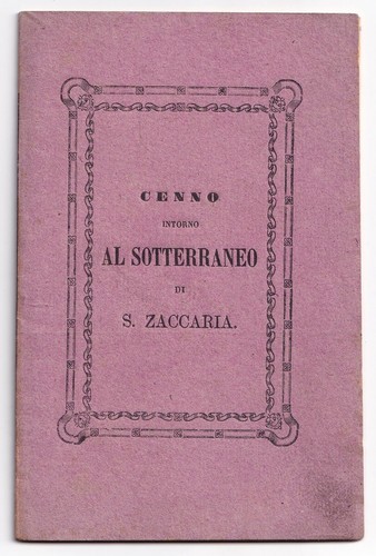 1879 venezia sotterraneo s - sotterraneo, di