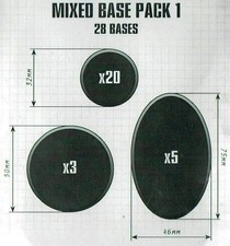 28 BASETTE MISTE mixed base PACK 1 citadel WARHAMMER età 12+