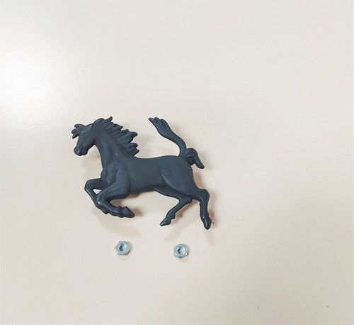Stemma cavallino ferrari nero - stemma,