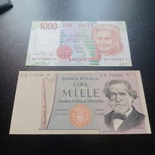 Vecchie Banconote In Lire 1000