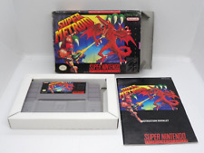 Completo ~ Super Metroid (Super Nintendo, SNES, 1994) cib no inserti vedi foto