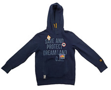 ORIGINAL MARINES Felpa ragazzo con cappuccio blu scuro Tg 12/S usato come nuovo