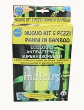 Panni Puliza in Bamboo kit 5