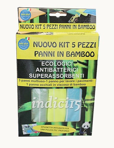 Panni puliza bamboo - puliza, in
