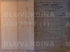 A2017 COMO MENAGGIO 1875 BATTISTA VITALI FABBRO FERRI DA STIRO FATTURA