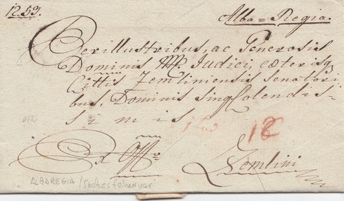 Ungheria 1800 lettera - 1800:,