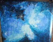 dipinto su tela cielo stellato