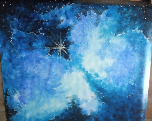 Dipinto tela cielo stellato - cielo,