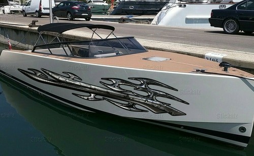 Tribal boat wrap - 3d,