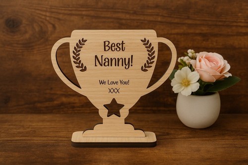 Trofeo legno personalizzato - legno,
