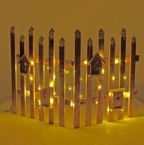 Picchetto legno luce led 2 - in,