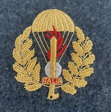 Fregio distintivo brevetto paracadutisti RSI Rgt. Folgore ANR canutiglia