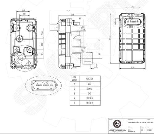 Attuatore turbocompressore per