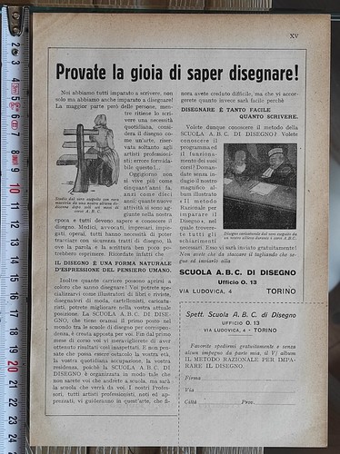 Antica pubblicità 1931 - , scuola