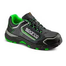 SPARCO SCARPA ANTINFORTUNISTICA BAKU ESD S3S SR FO HRO NERO VERDE IN OUTLET
