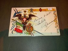 CARTOLINA 10° LANCIERI VITTORIO EMANUELE II REGGIMENTALE ILLUSTRATA