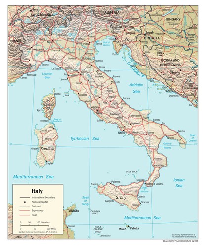 Italia geografia fisica - italia,