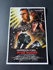 Locandina film firmata Blade Runner 11x17 con certificato di autenticità - cimeli autentici