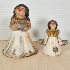 Coppia statuine portacandele