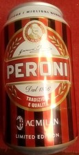 BIRRA PERONI - LIMITED EDITION - LATTINA VUOTA - LIVREA MILAN DERBY 24.04.1988