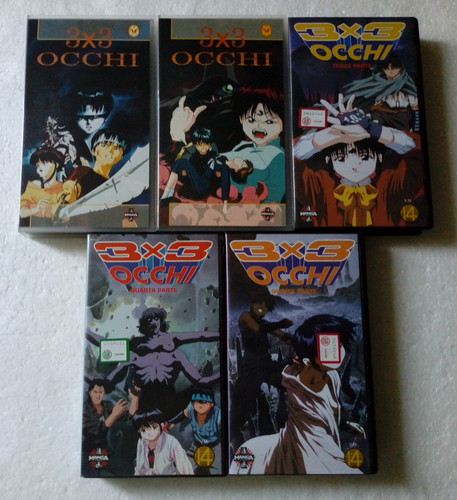 Vhs anime 3x3 occhi serie - anime,