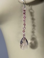 Swarovski rosa lacrime gocce