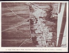 1914  --  VILLAGE D AMEL  VUE AERIENNE ENTRE ETAIN ET SPINCOURT   U487