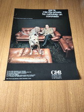 1969 POLTRONA DIVANO MOD. CORONADO DESIGN TOBIA SCARPA C&B ITALIA VINTAGE AD