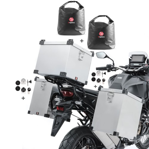 Valigia alluminio m10 2x35l - alluminio,