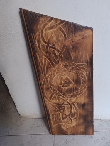Tavoletta legno incisa mano - incisa, a